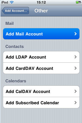 email setting สำหรับใช้งาน iPhone